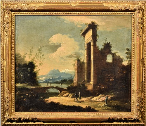 Antiquités - Pair of Venetian Caprices - Giuseppe Zais (Trévise1709-1781)